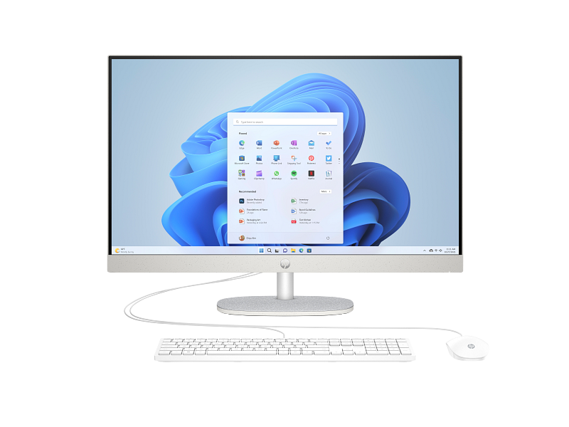 All in One Hp 27 CR0087 NH Intel Core i7-13èGen-16 Go DDR4 RAM-1To SSD-ECRAN 27 Pouces Tactile-FreeDos + Licence Windos 11 pro