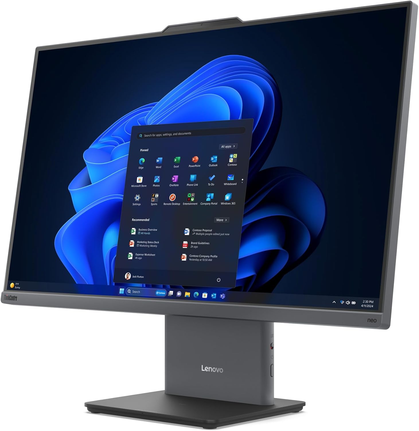 ALL IN ONE LENOVO THINK CENTRE NEO 50A Intel Core i7-13ème gen-16 Go DDR4 RAM- 1To SSD-ECRAN 27 Pouces-FreeDOS + Licence Windows 11 Pro thumbnail 3