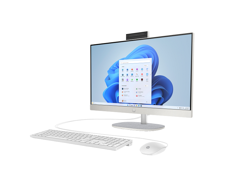 All in One Hp 24 CR0032l NH Intel core i5(13t Gen)-8 Go DDR4 RAM-512 Go SSD-ECRAN 24 Pouces Non Tactile-Freedos + Licence Windows 11 Pro thumbnail 2