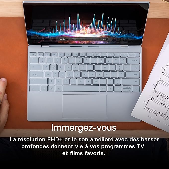 Portable DELL XPS 13 model 9320 Intel Corei7(13 ème gen)-16 Go DDR5 RAM-1To SSD-ECRAN 13 Pouces-CLAVIER D'Origine France-FreeDos + Licence Windows 11 Pro