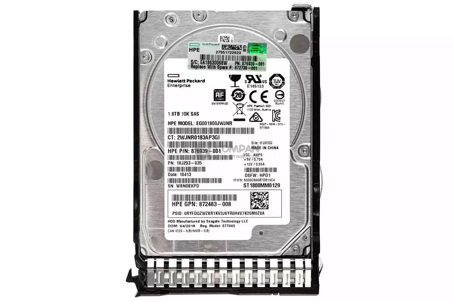 DISQUE DUR HDD SAS INTERN SERVEUR DL 380-ML350-DL360 1,8 To thumbnail 3