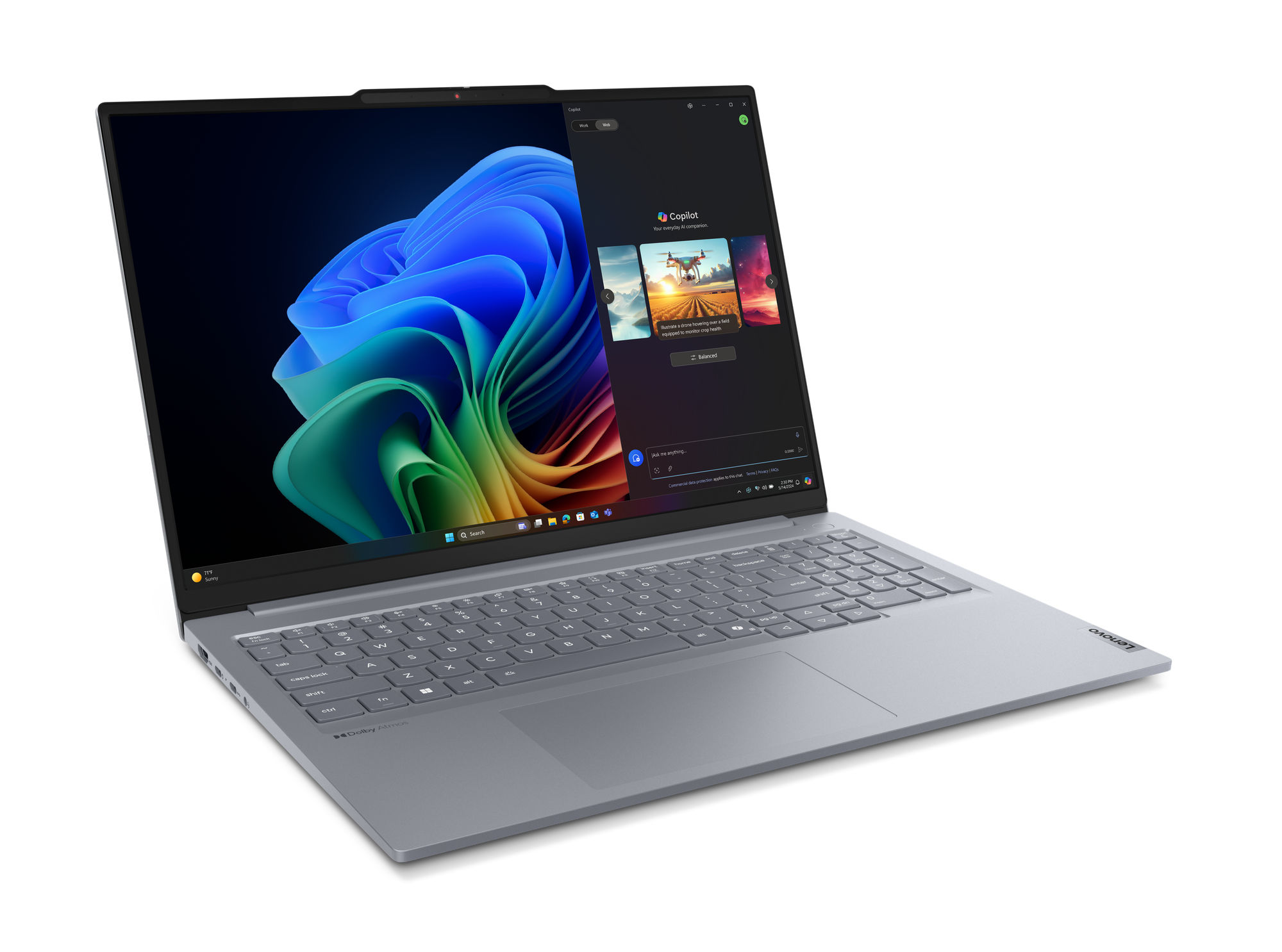 Portable LENOVO THINKBOOK 16 g7 Intel Core Ultra 7-125U- 16 Go DDR5 RAM-512 Go SSD-ECRAN 16 Pouces-Freedos + Licence Windows 11 Pro thumbnail 3