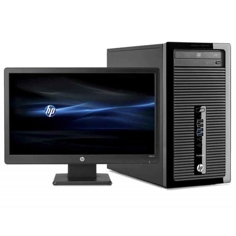 BUREAU HP PRODESK 400 G2 Intel Core i7-4èm Gen-8 Go Ram-1 To HDD ou 512 Go SSD-Ecran 22 Pouces-Freedos + Licence Windows 10 Pro
