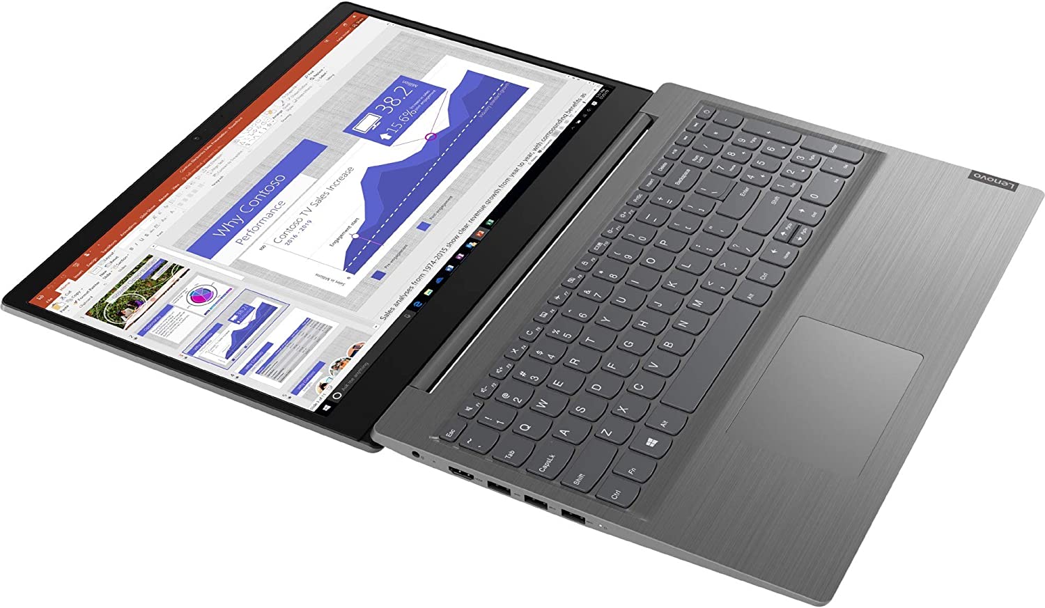 Portable LENOVO 15 IIL Intel Core i3-10 èm Gen-4 Go Ram-1 To SSD-Windows 10 Pro-Ecran 15.6" thumbnail 2