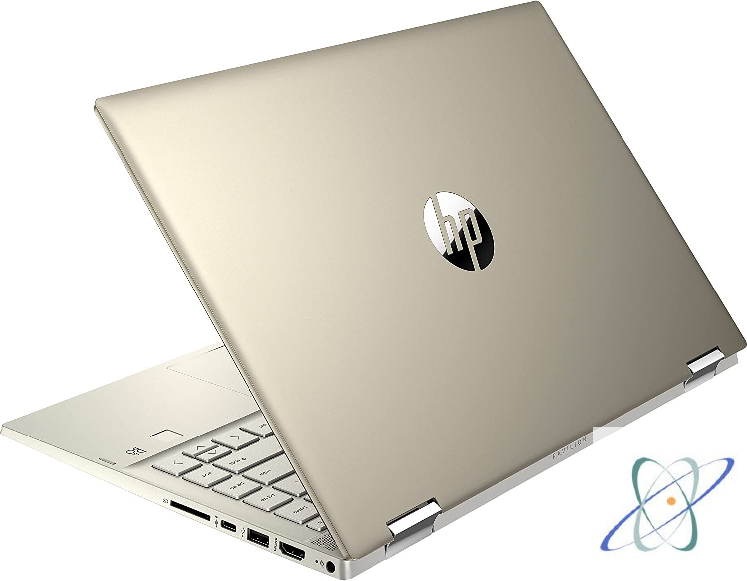 Portable HP Pavillon 14 X360 DW1010 Intel Core i5-11 è Gen-8 Go Ram-512 GO SSD-Windows Pro 10-Ecran 14" thumbnail 3