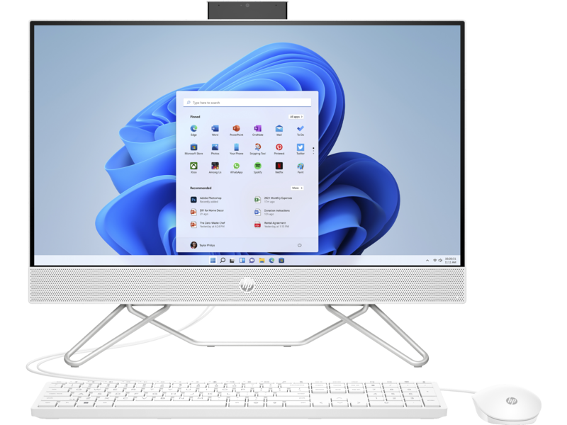 All in One Hp 24 Cb1023 nh Intel Core i5-12ème Gen-8 GoDDR4 RAM-512 Go SSD-Freedos + licence Windows 11 Pro-ECRAN 24 TACTILLE