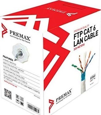 Cable reseau Premax Cat6 Ftp 623 305mtr PBC623