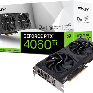 CARTE GRAPHIQUE PNY PCI EXPRESS 8oGo GAMIN GEFORCE VERTO DUAL FAN RTX4060 EDITION DLSS3