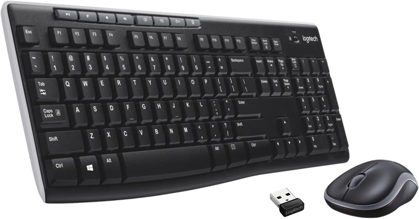 CLAVIER +SOURI SANS FIL Logitech Mk270