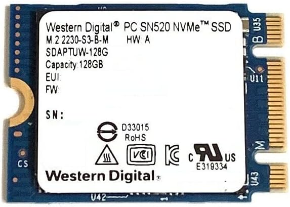 Disque Dur SSD M,2 INTERNE Laptop M,2 128 Go WESTERN DIGITAL