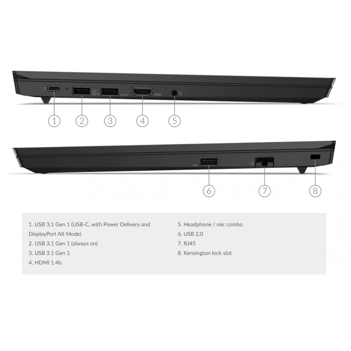Portable LENOVO THINKPAD E15 Intel Core i7-12ème Gen-16 Go Ram DDR4-512 Go SSD-2 Go graphics-Ecran 15 pouces-Windows 10 Pro thumbnail 3