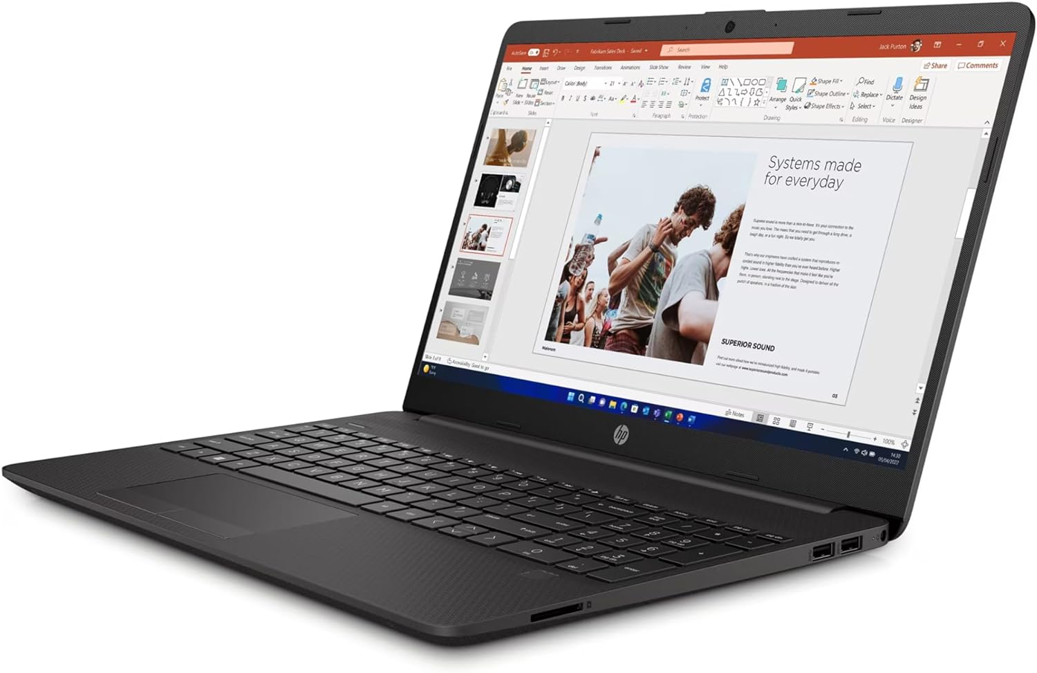 Portable HP 250 G9 Intel Celeron 4 Go DDR4 RAM-1To HHD-Freedos + Licence Windows 11 Pro-15,6 Pouces thumbnail 2