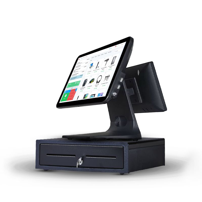 CAISSE ENREGISTREUSE POS PREMAX DOUBLE  ECRAN I3/4GB/256/TACTILE PM-POS15DP thumbnail 2