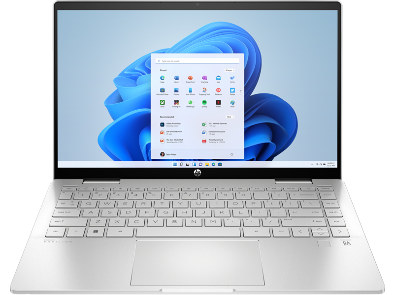 Portable HP Pav 14 X360 EK1006 Intel Core i7-13ème Gen-16 Go DDR4 RAM- 512 Go SSD-Windows 11 Pro-Ecran14 Pouces Tactile-Clavier France D'ORIGINE