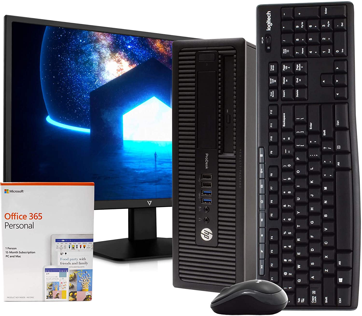 BUREAU HP PRODESK 400 G2 Intel Core i5-5ème Gen-8 Go Ram-1 To HDD ou 512 Go -SSD-Ecran 22 Pouces-Freedos + Licence Windows 10 Pro