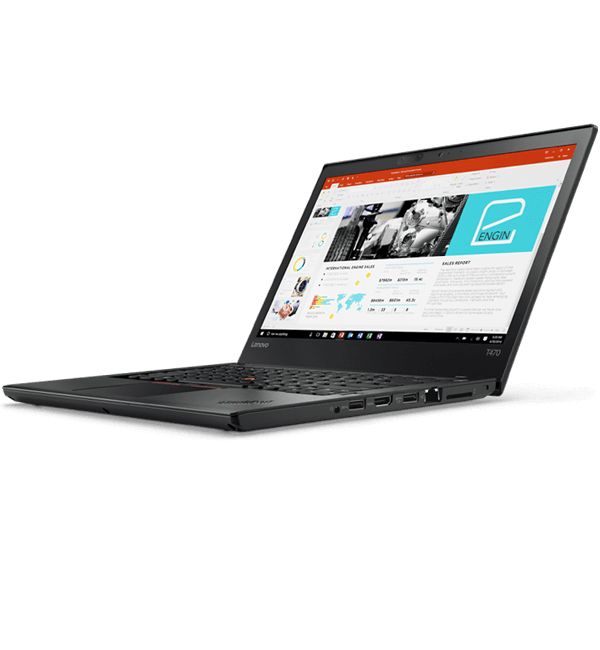 Lenovo T470 Intel Core i5-6ème Gen-2,6 GHz-8 Go Ram DDR4-256 Go SSD-Ecran 14 pouces-Windows 10-Clavier Azerty