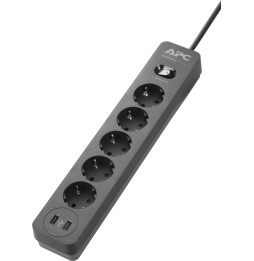 Rallonge Apc Essential Parafoudre 1 OUTLET, 2 USB PORTS BLA thumbnail 2