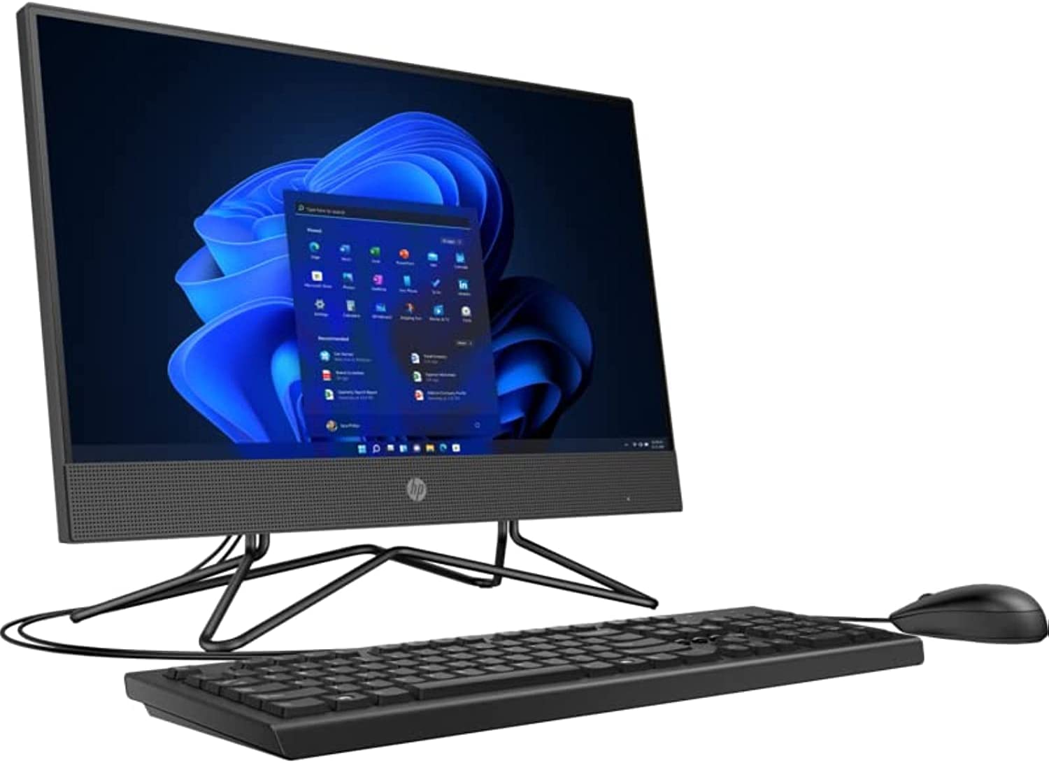 All in One HP 200 G4 Intel Core i5-12ème Gen-8 Go Ram-1 To HDD-Lecteur-DVD-Windows 10 Pro-Ecran 21.5"