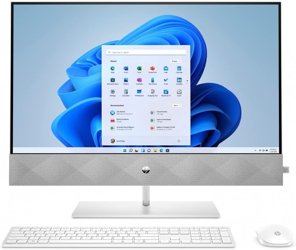 All in One HP 27-DDP1079 Intel Core i5-12ème Gen-8 Go Ram-512Go SSD-4 Graphiques invidia-Windows 10-Ecran 27 Tactille