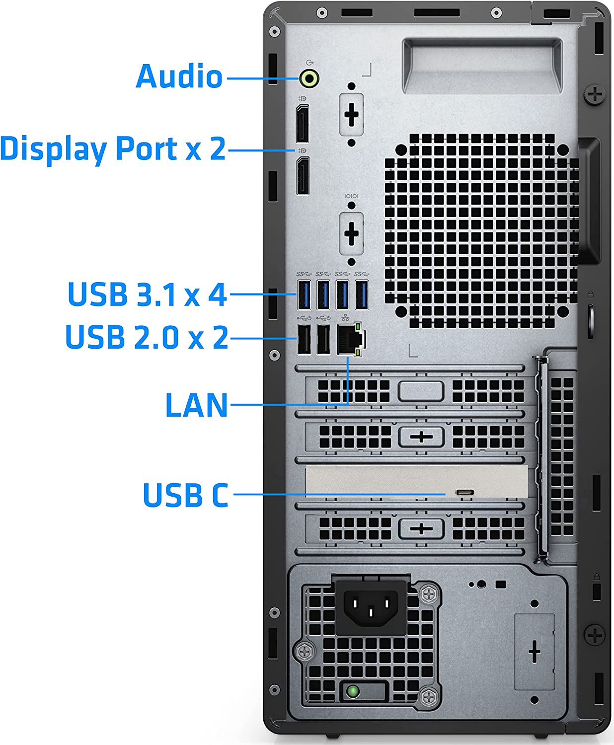 BUREAU DELL OPTIPLEX 3000 Intel Core i7-12ème Gen-8 Go Ram-512 Go SSD-LEcteur DVD-Ecran 22 Pouces-Freedos + Licence Windows 11 Pro thumbnail 3