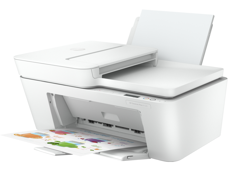 IMPRILANTE HP jet Printer 4120-Wifi-Impression- Photocopie-Scanner - Blanc thumbnail 3