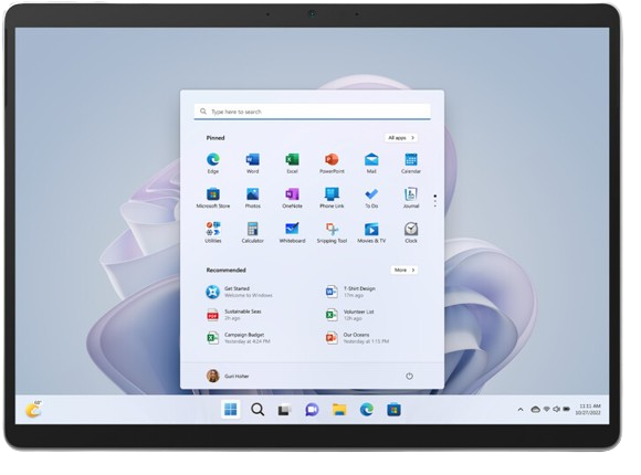 MICROSOFT SURFACE PRO9 Intel Core i5-12ème Gen-8 Go Ram DDR4-256 GO SSD-Windows 11 Pro-Ecran 13 Pouces-Sans Clavier thumbnail 3