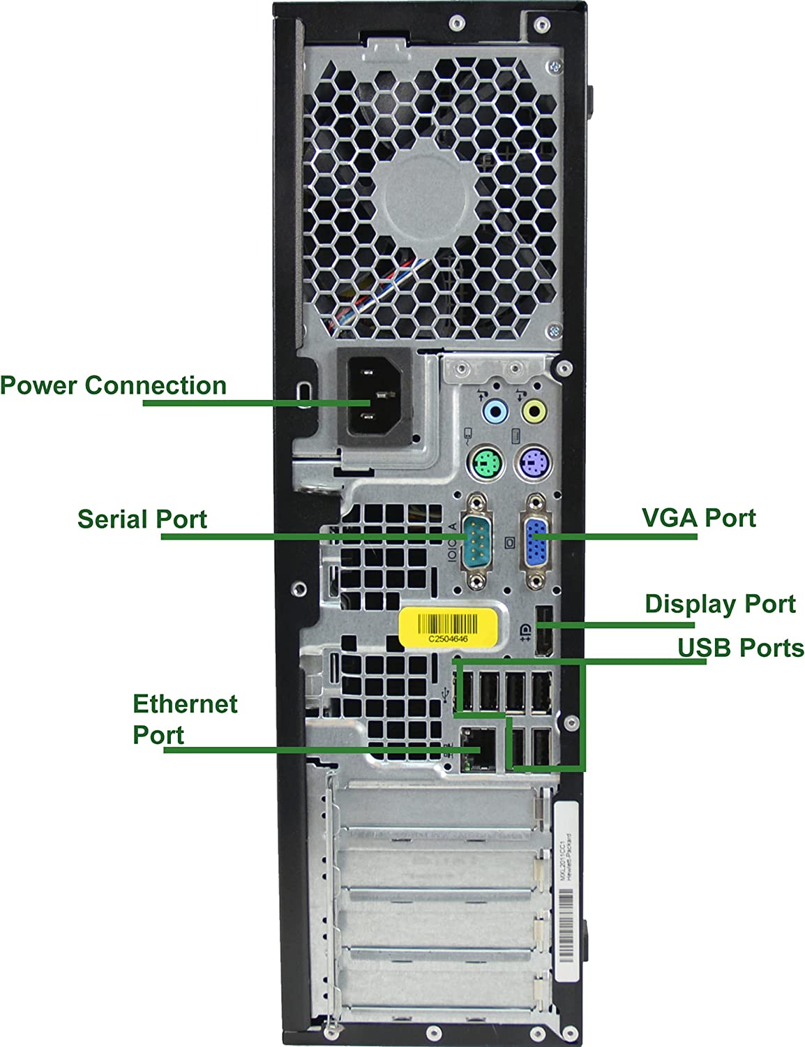 BUREAU HP 6300 Intel Core i5-4ème Gen-4 Go Ram-1 To HDD-Windows 10 Pro-Ecran 22" HDMI VGA FULL HD thumbnail 3