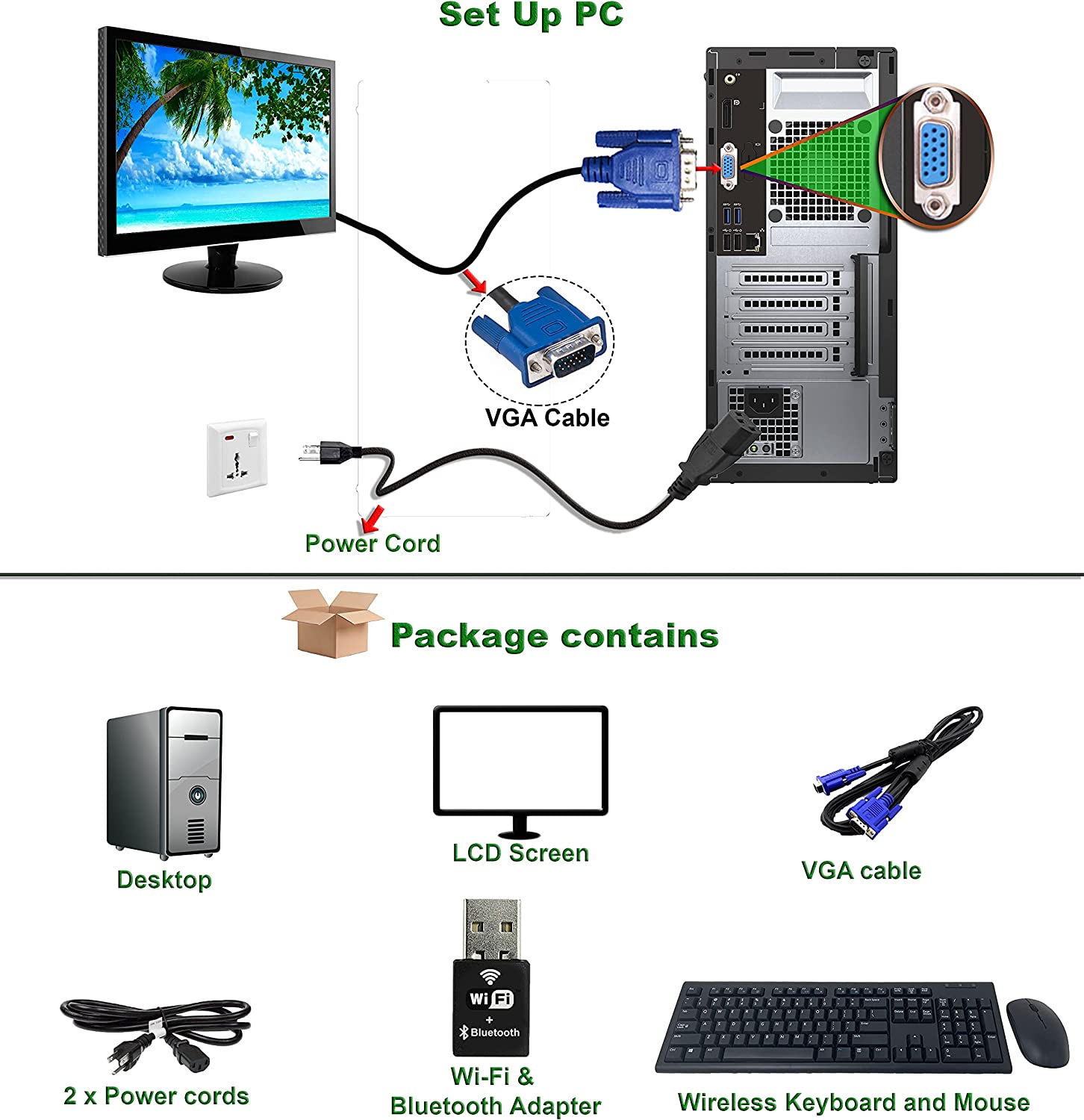 BUREAU HP 6300 Intel Core i5-4ème Gen-4 Go Ram-1 To HDD-Windows 10 Pro-Ecran 22" HDMI VGA FULL HD thumbnail 4