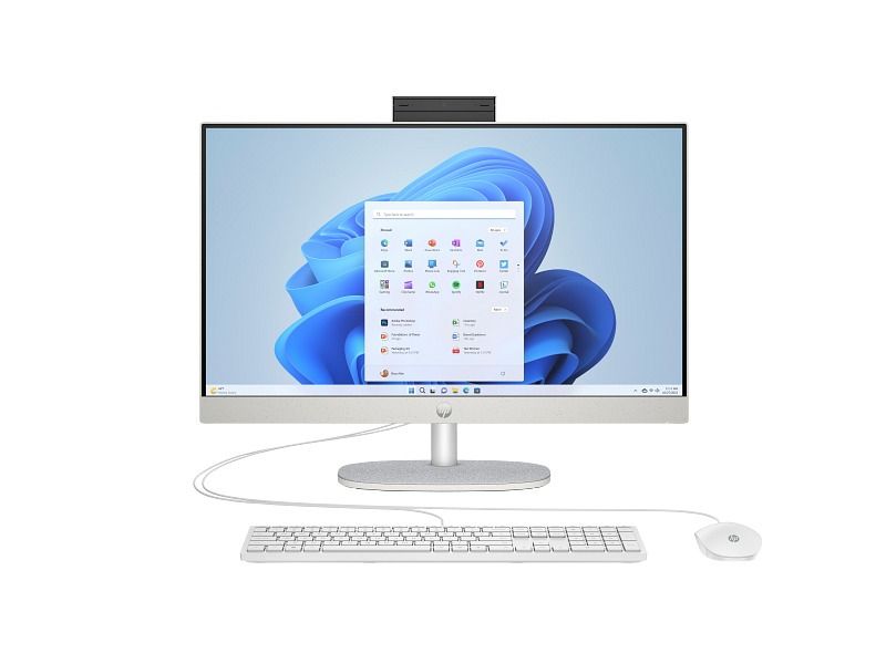 All in One Hp 24 CR0342 NH Core I5 13ém Gen-8Go DDR4 RAM-512Go SSD-LECTEUR DVD-ECRAN 24Pouces Noir Tactile-Freedos + Licence Windows 11 Pro